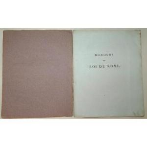 Rare Eo From 1811 Of The Speech To The King Of Rome For The Birth Of The Aiglon By Vigée.l Guillaume