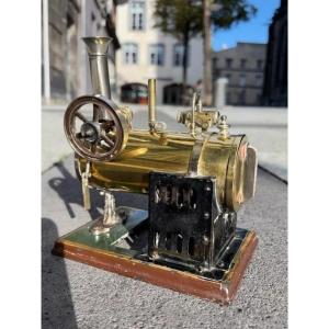 Old Horizontal Steam Engine Type Locomotive, Radiguet? Marklin?