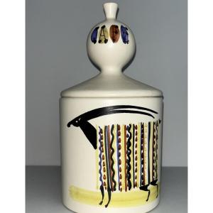 Vintage Roger Capron Coffee Pot With Lid, H: 24 Cm