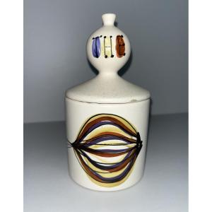 Authentic And Rare Vintage Roger Capron "tea" Pot With Lid, H: 15cm