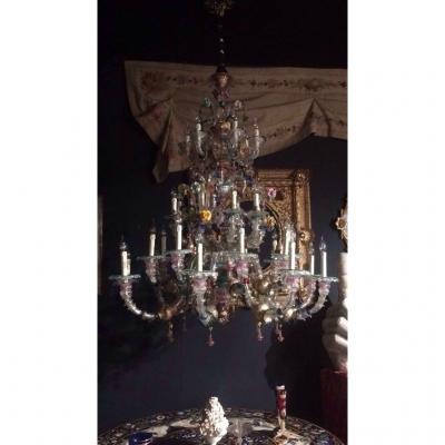 Very Large Murano Chandelier 33 Lights