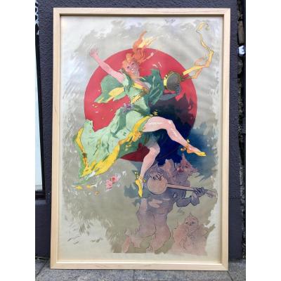 Old Jules Chéret Poster "el Dorado" Before The Letter