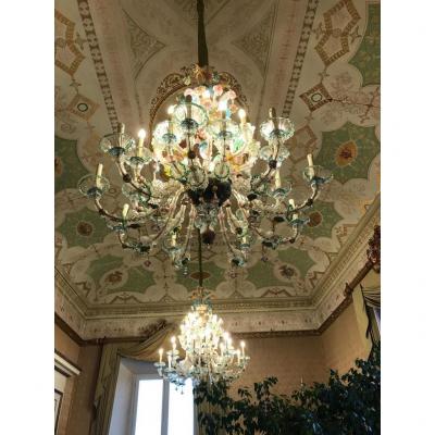 Paire De Lustre De Venise 27 Lumières