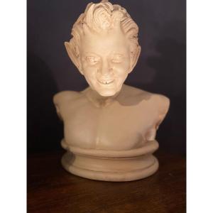 Fauna Bust From Vienne 19th Plaster