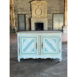 Dressoir In Polychrome Oak Louis XV Regional 18th Century