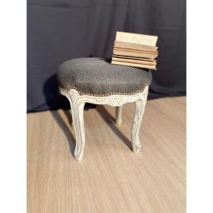 Stool With Fabrics (new Tapestries) Louis XV From The 1900s