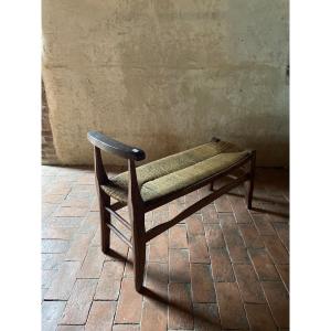 Cantou Bench Dating From The 18th Century Original Patina (large Size)