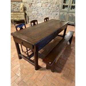 3 Drawer Farm Table Dating From The 18th Century 