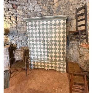 19th Century Wardrobe With Colorful Patina 