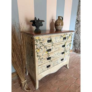 Patinated Chest Of Drawers Dating From The 1900s (decorative Patina)