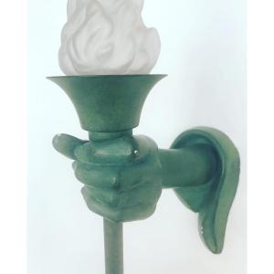 1940s Plaster Wall Light.