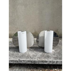 Pair Of I Guzzini Wall Lights From The 70s.