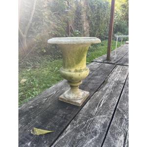 Medici Vase In Carrara Marble.