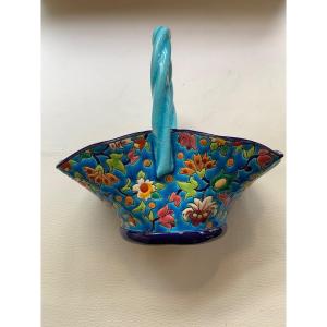 Basket, Enamels Of Longwy