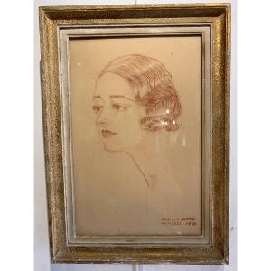 Elegant Portrait, Drawing, Dario Néri