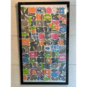 Alexander Girard Framed Fabric