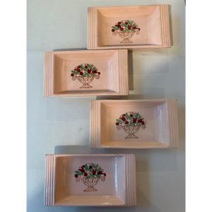 Suite Of Four Longwy Empty Pockets