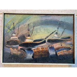 Paolo Polimeno, Navy, Oil On Canvas