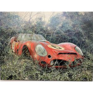 Car, Oil On Canvas By André Ferrand