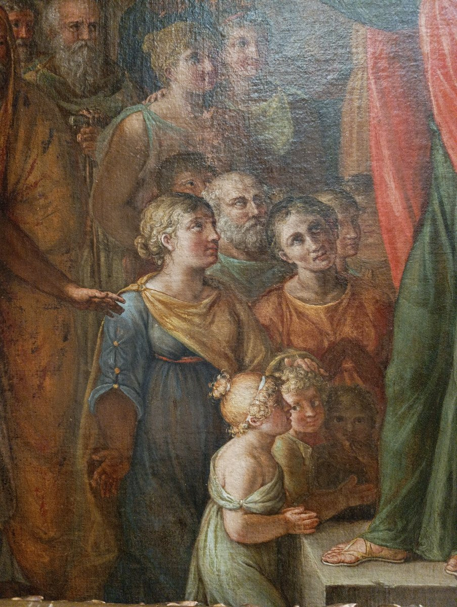 Pittore neoclassico. Predica di San Paolo nell'areopago di Atene-photo-3