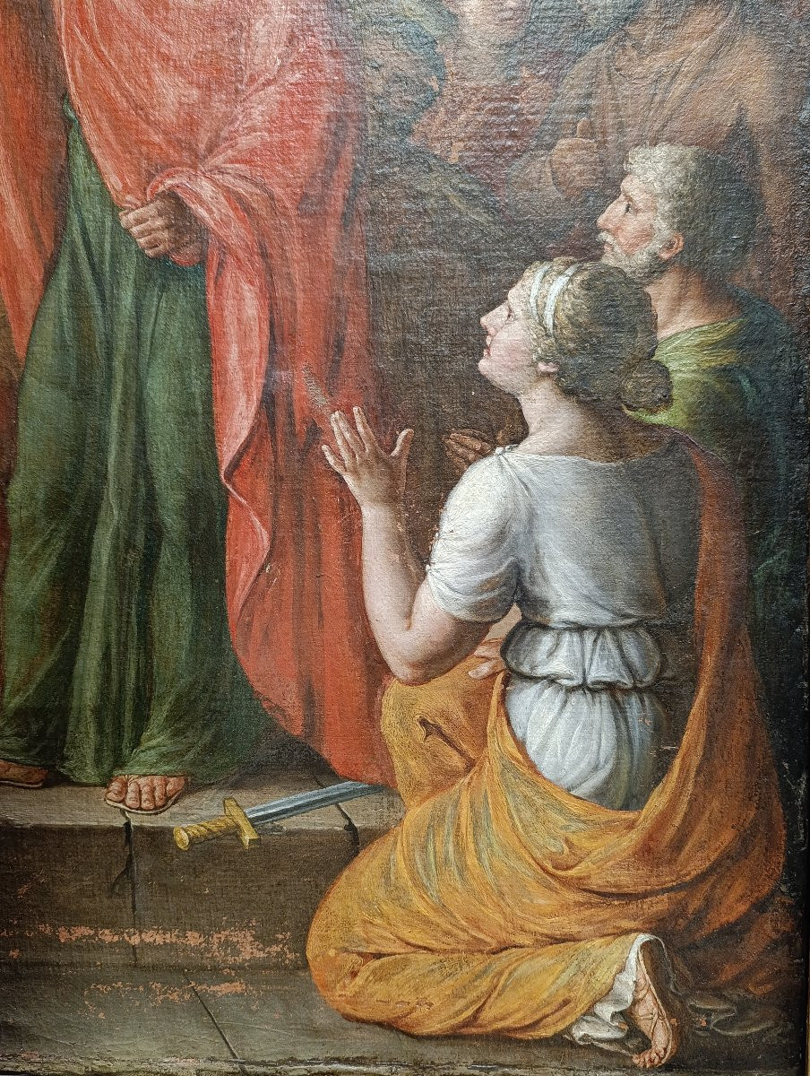 Pittore neoclassico. Predica di San Paolo nell'areopago di Atene-photo-4