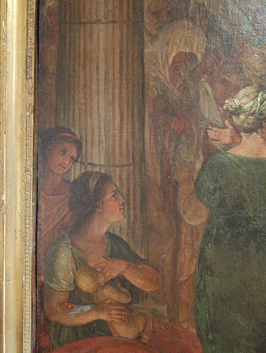 Pittore neoclassico. Predica di San Paolo nell'areopago di Atene-photo-5