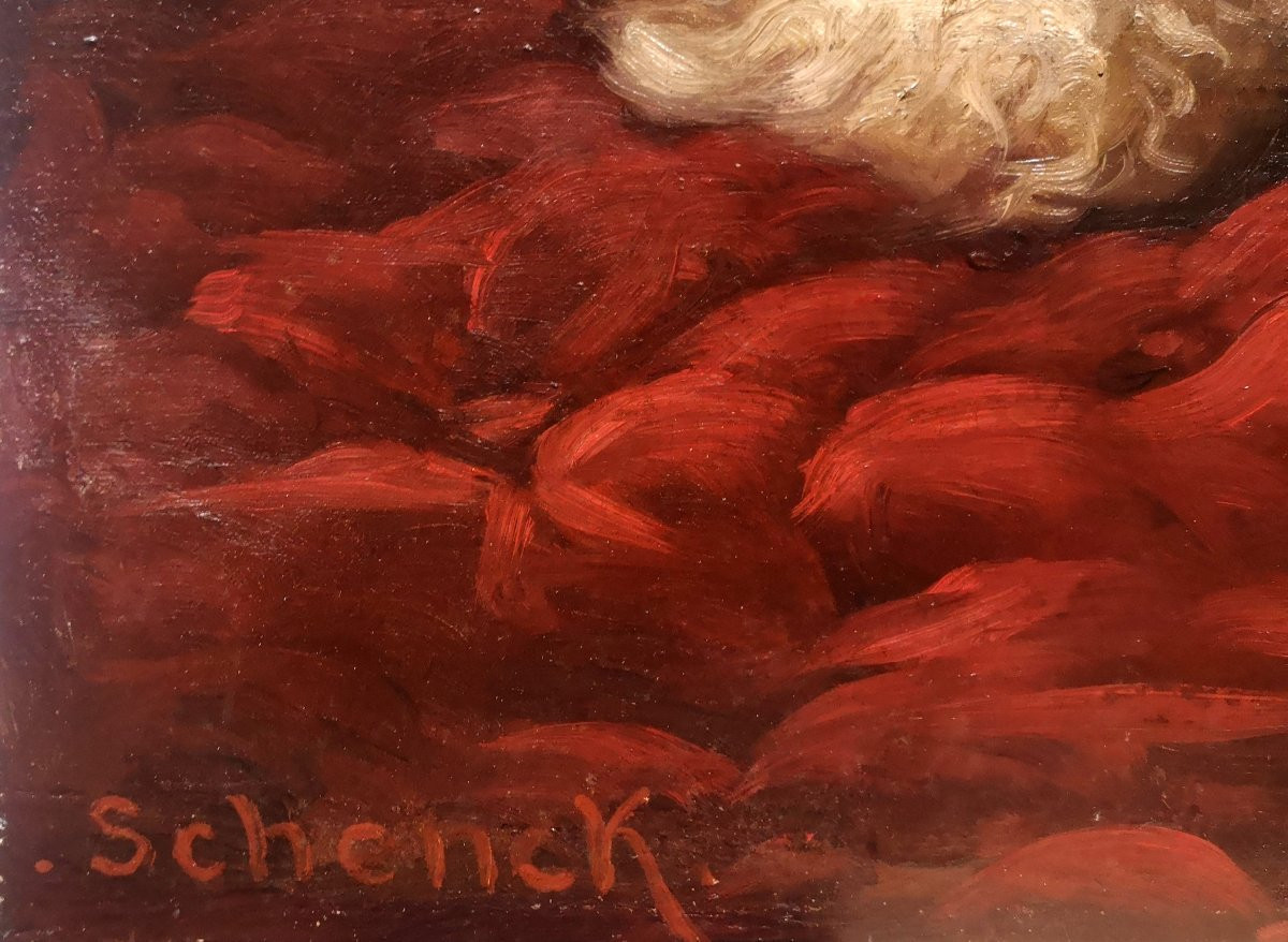 August Friedrich Albrecht Schenck (1821-1900). Rtratto di cane maltese.-photo-4