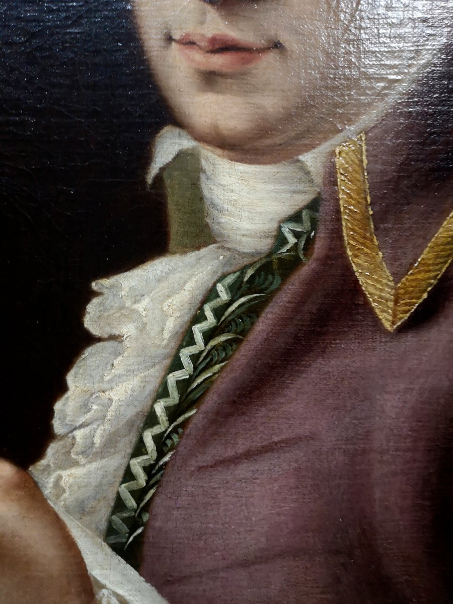 Scuola tedesca o austriaca del XVIII secolo.  Ritratto di compositore o cantante o filosofo-photo-4