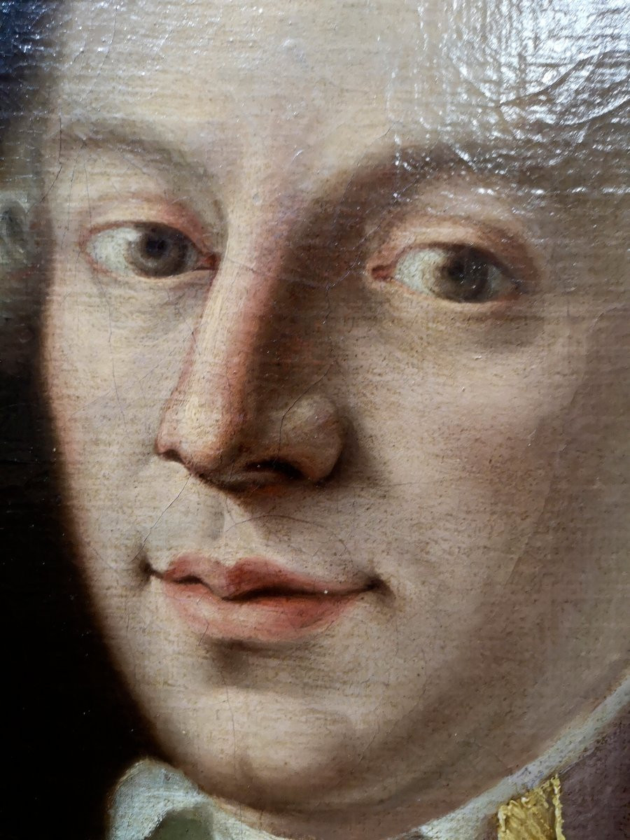 Scuola tedesca o austriaca del XVIII secolo.  Ritratto di compositore o cantante o filosofo-photo-1