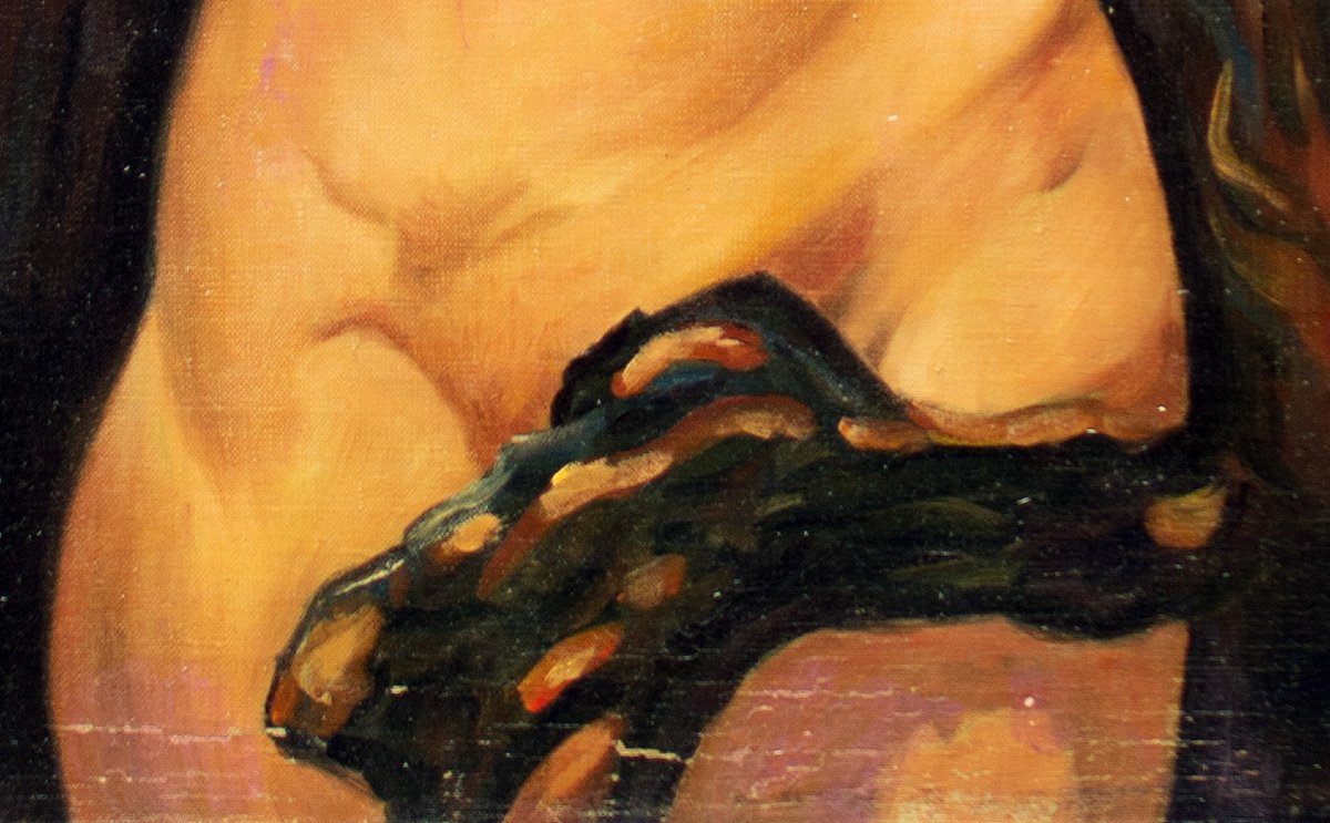 Scuola belga. Inizio XX secolo. Amazzone-photo-3