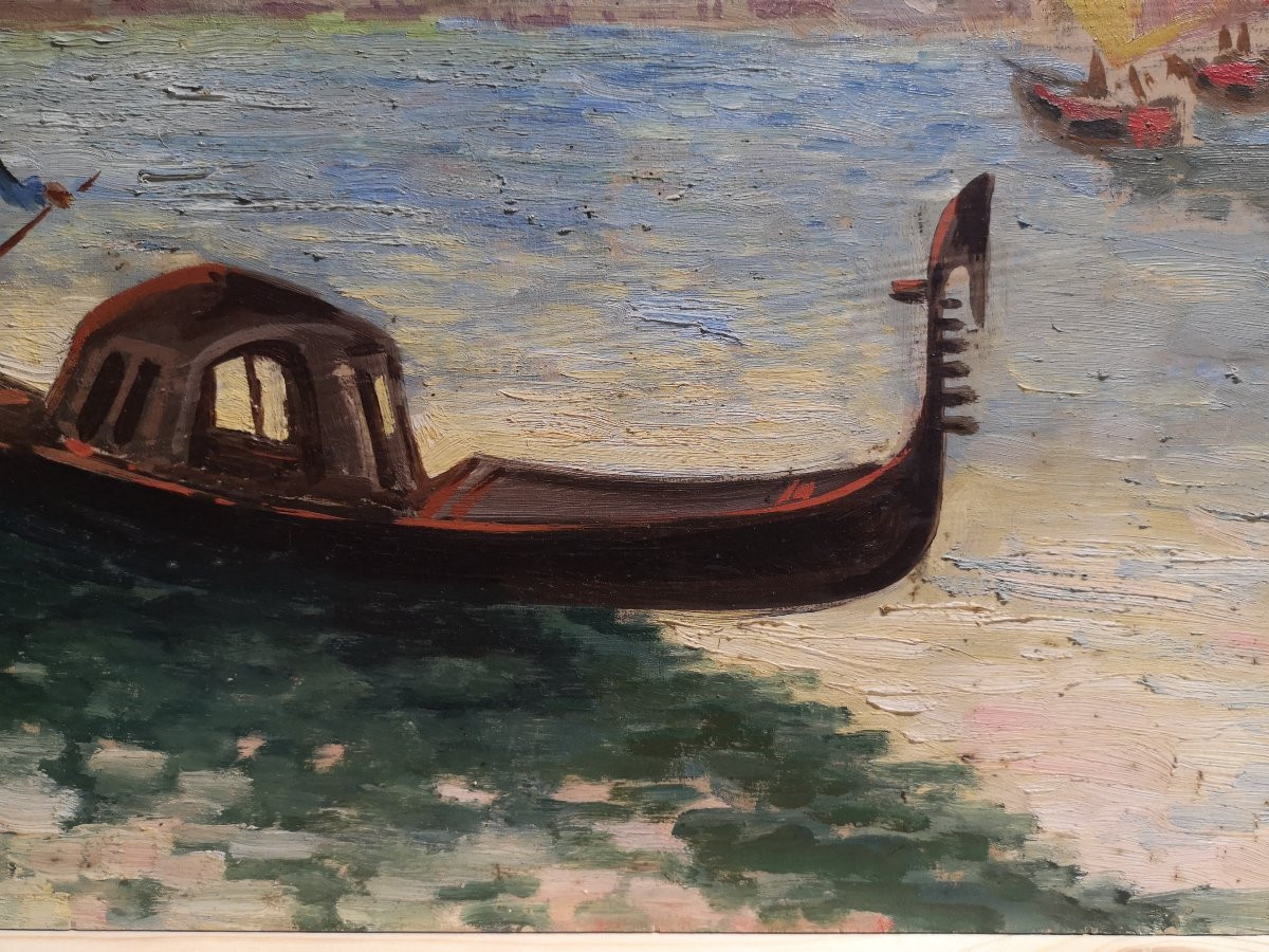 Monogrammista I.G. (1934). Veduta della laguna di Venezia con punta della Dogana-photo-1