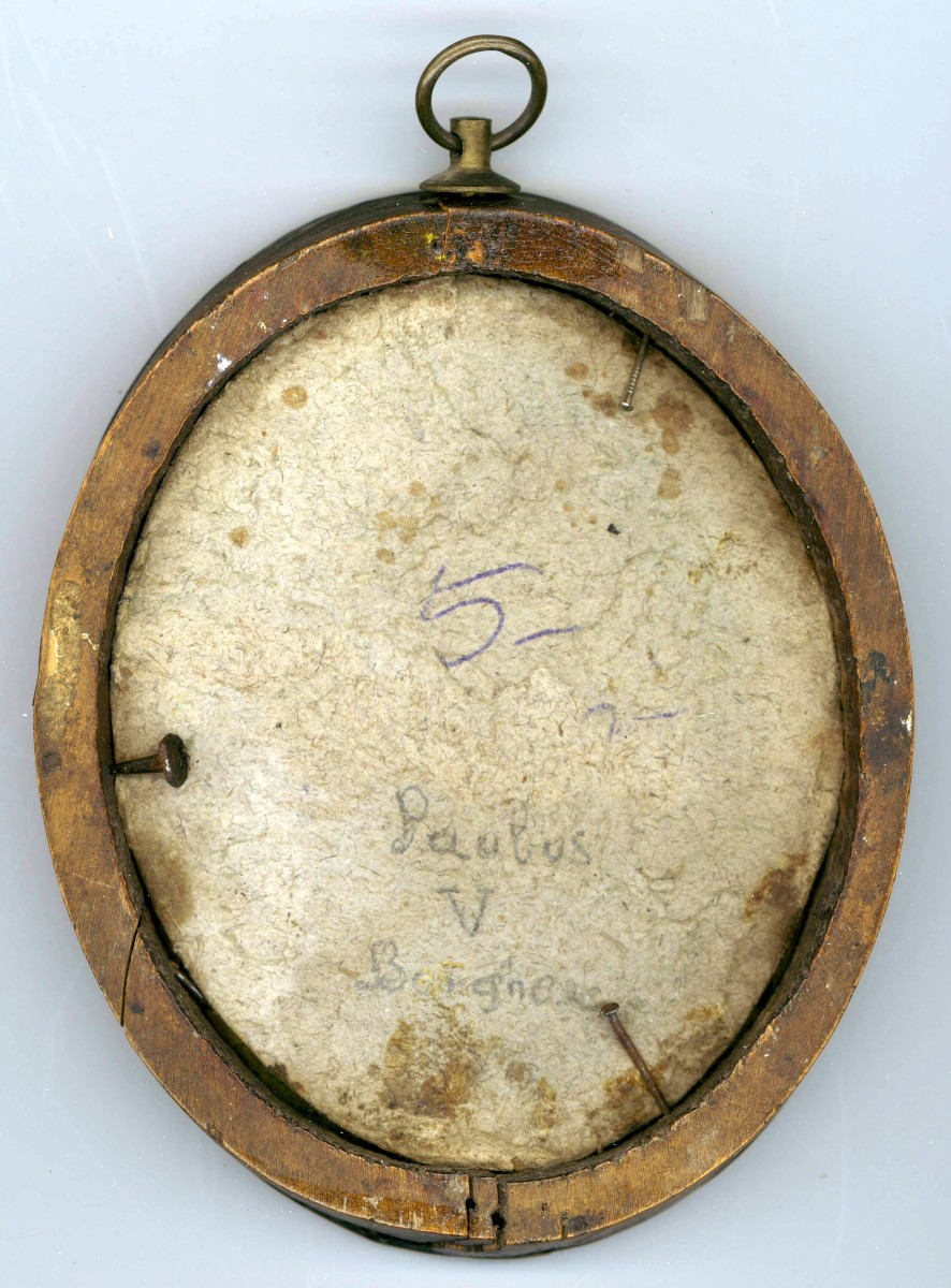 Pittore romano del XVI-XVII secolo. Ritratto di Paolo V Borghese (o Clemente VIII Aldobrandini?-photo-2