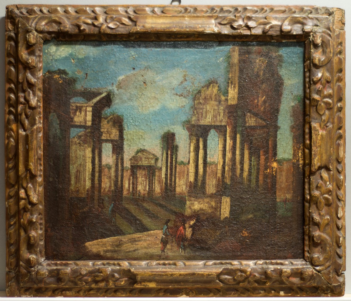 Alessandro Brusati (Carpi, 1707-1780). Paesaggio costiero con architetture