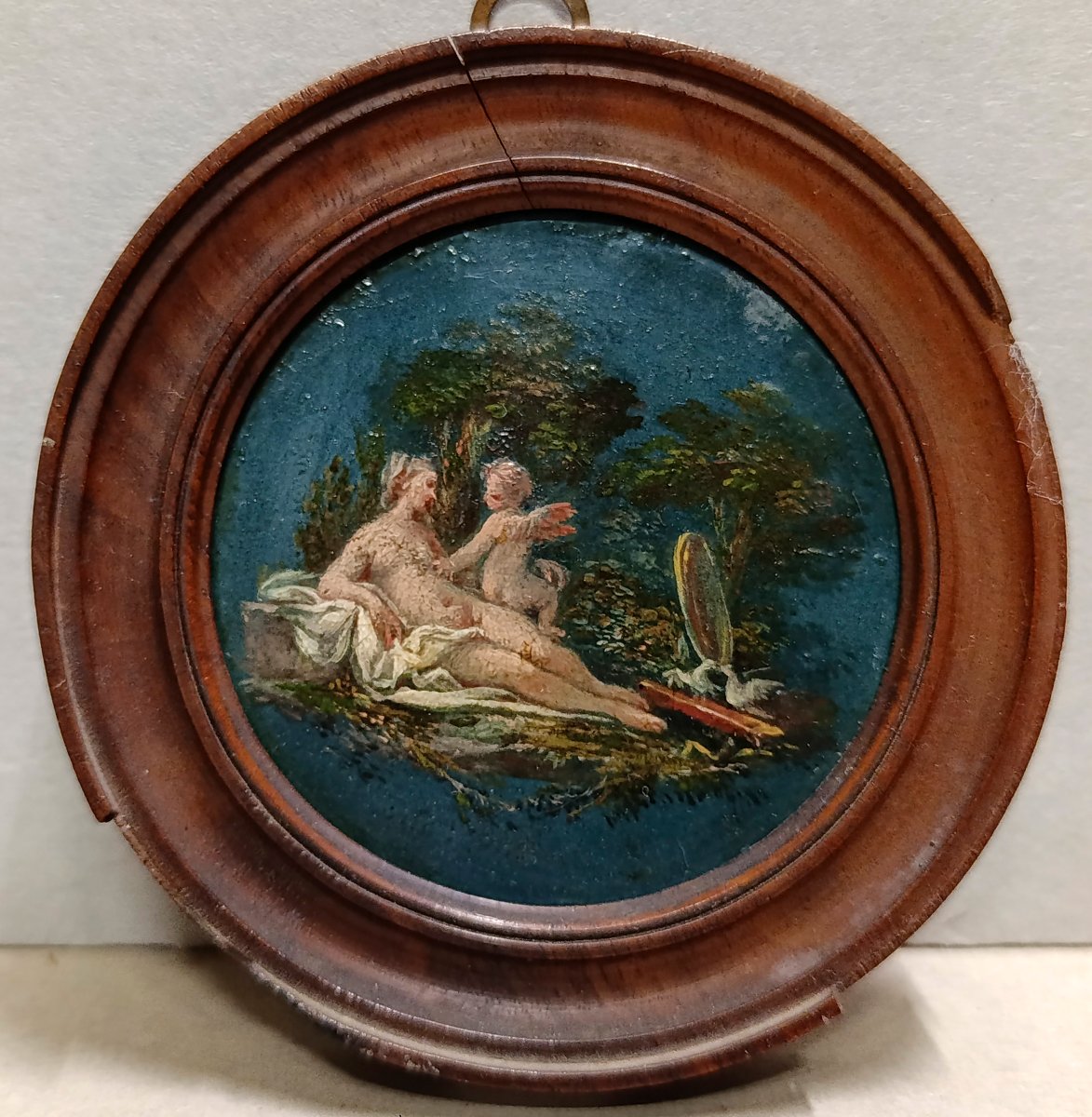 Miniatura. Pittore del XVIII-XIX secolo. Venere e Cupido