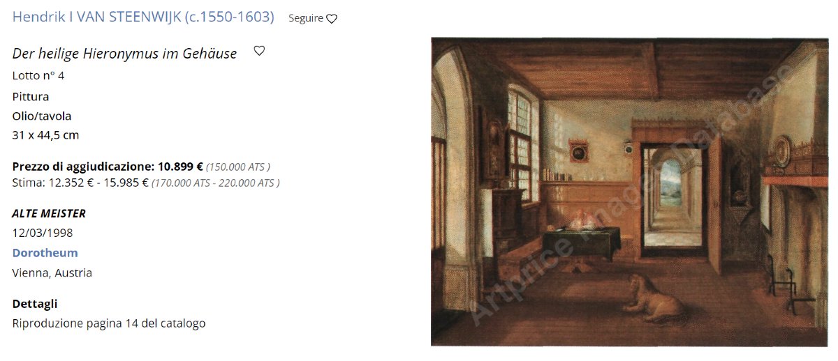 Attr. a Hendrik van Steenwijk II (Anversa, 1580-1649). Interno con San Girolamo-photo-8