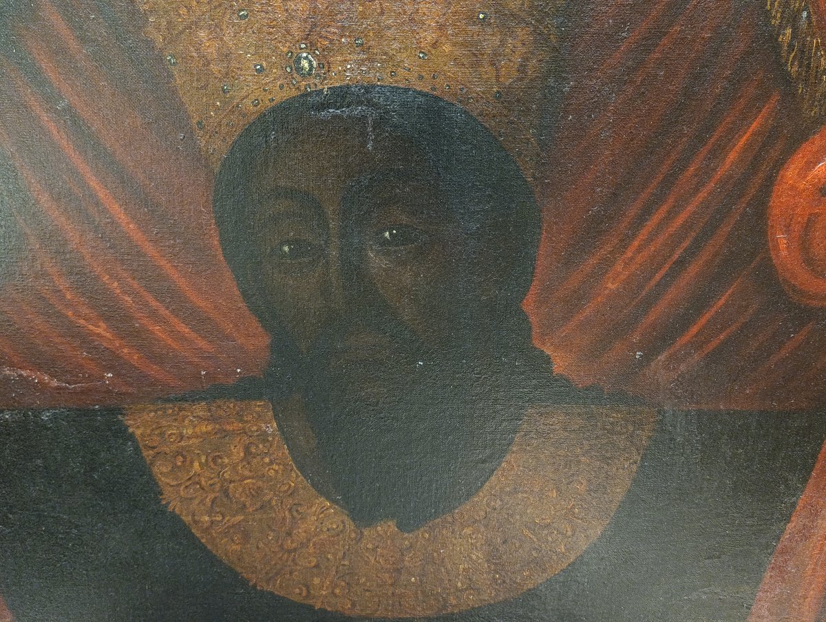 Pittore lucchese del XVII secolo. Volto Santo di Lucca (cm 119.5 x 94.5)-photo-2