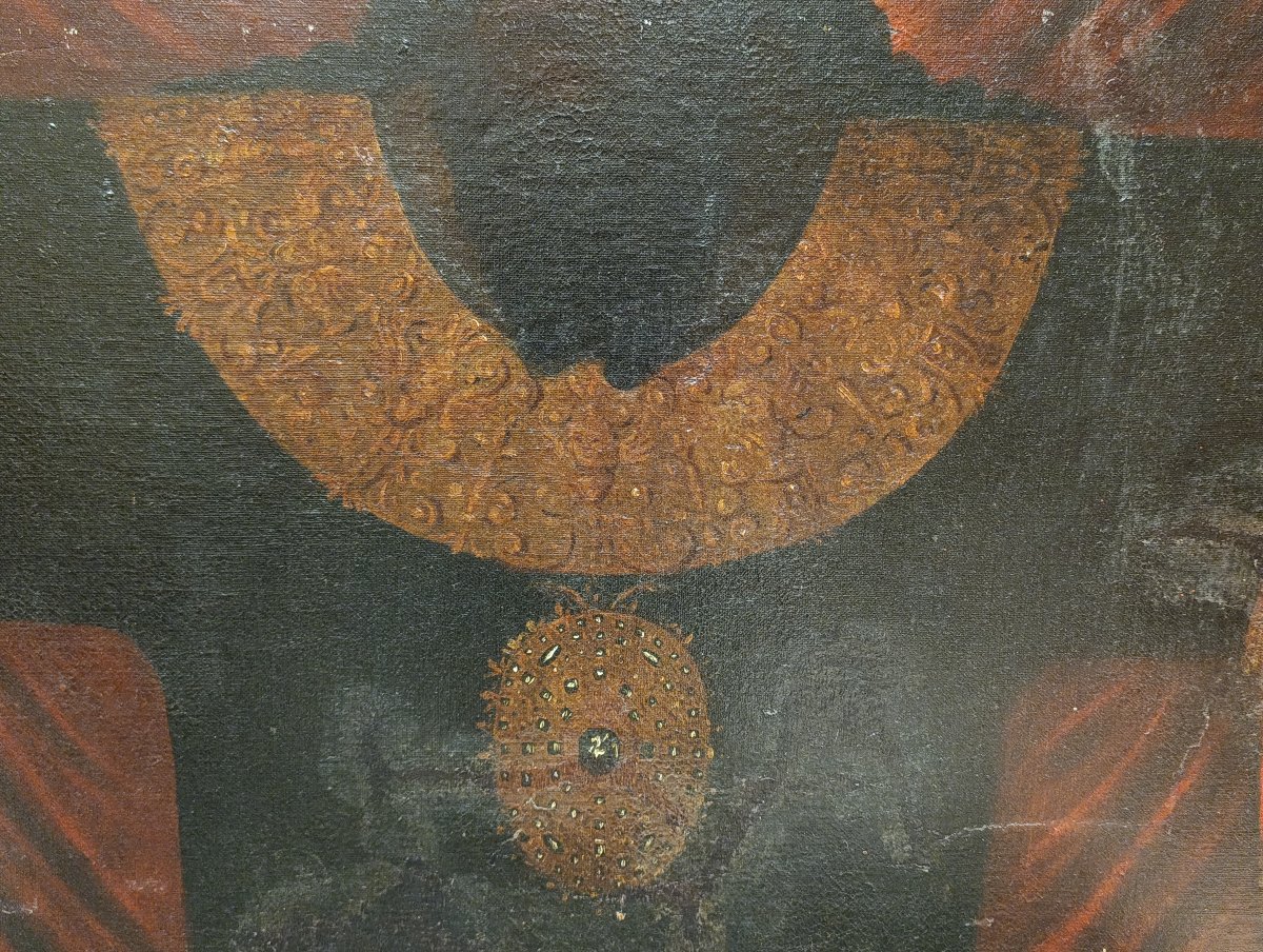 Pittore lucchese del XVII secolo. Volto Santo di Lucca (cm 119.5 x 94.5)-photo-3