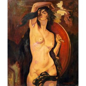 Scuola belga. Inizio XX secolo. Amazzone