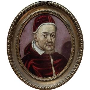 Pittore romano del XVI-XVII secolo. Ritratto di Paolo V Borghese (o Clemente VIII Aldobrandini?