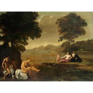 Attr. a Giovanni Francesco Grimaldi (Bologna, 1606-1680). Allegoria dell'Amore