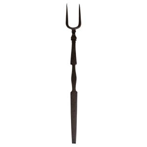 Roast Fork - Hearth Fork - Wrought Iron - Folk Art - Auvergne