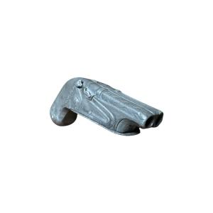 Curiosity - Pistol Snuff Box - Pewter Snuff Box In The Shape Of A Flintlock Pistol - Folk Art