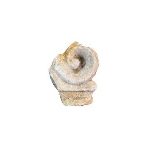 Sculpture, Architectural Fragment – Sculpted Volute – Classical Fragment – Late Period