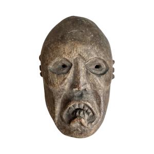 Curiosity – Mask – Carved Wood – Himalayas, Nepal – Middle Hills – Primitive Art