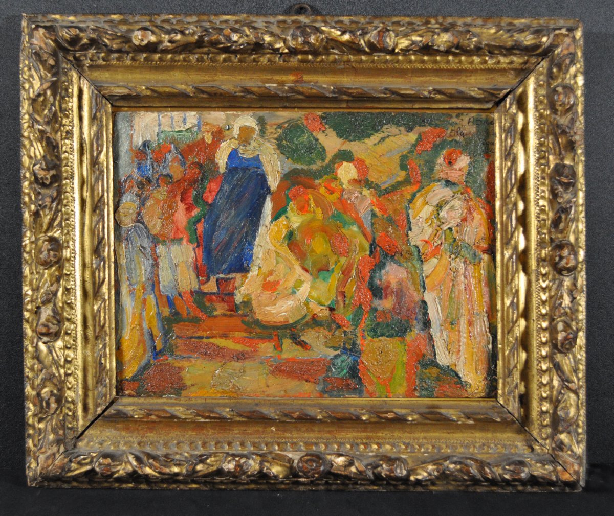 Anselmo Bucci (Fossombrone, 1887 - Monza, 1955). Disputa d'arabi, Algeri, 1913-photo-3