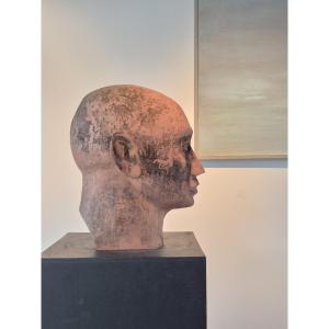 Terracotta Head Sculpture
