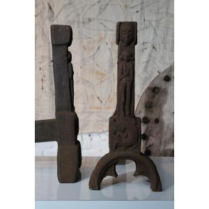 Pair Of 18th C Andirons