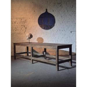 Old Wooden Flowershop Table