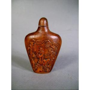 Wooden Snuffbox. China19th Century.