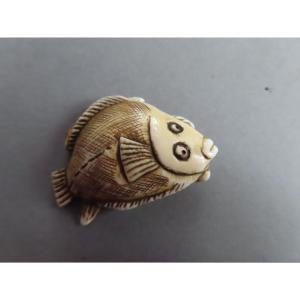 Ivory Netsuke. Halibut. Japan, Taisho Period (1912-1928)